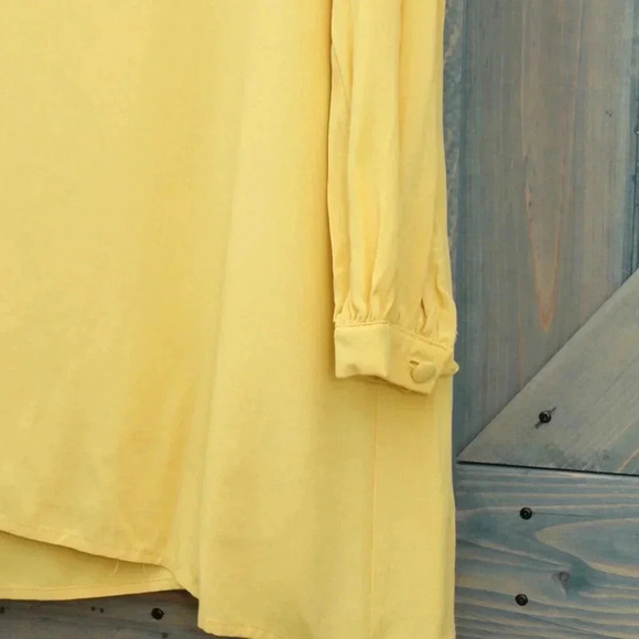 Refka Modest Clothing Brand Yellow Tunic Top NWT Size 12 Medium - Picture 3 of 7